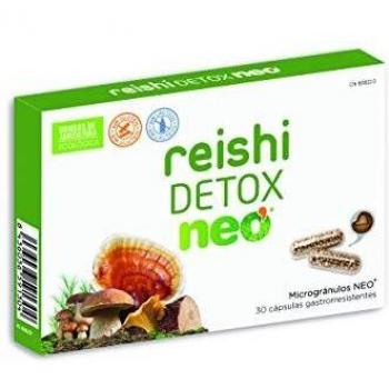 REISHI NEO | Detox Complemento Alimenticio 30 Cápsulas | Con Cardo Mariano Reishi, Cordyceps, Shiitake, Polyporus y Vitamina C | Ayuda a Depurar y Eliminar Toxinas del Organismo | Tomar 1 o 2 al Día