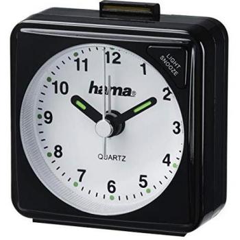 Reloj de Viaje Hama A50 Negro, Compacto y Portátil
