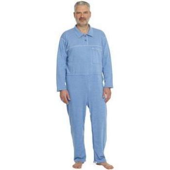 Ayudas Dinámicas Pijama Con Cuello De Camisa Azul Jeans Talla M
