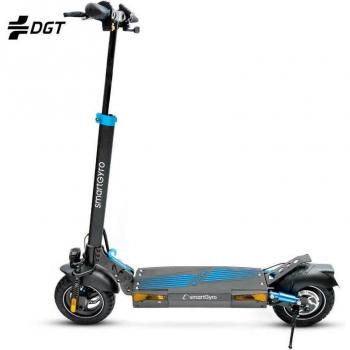 SmartGyro Rockway Patinete Eléctrico Certificado, Motor 800W, Ruedas 10, Velocidad Máxima 25km/h, Autonomía hasta 50km, Color Negro