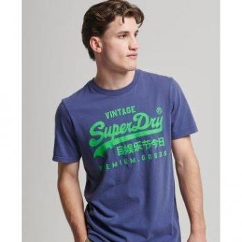 Superdry Camiseta Vintage Vl Neon Azul