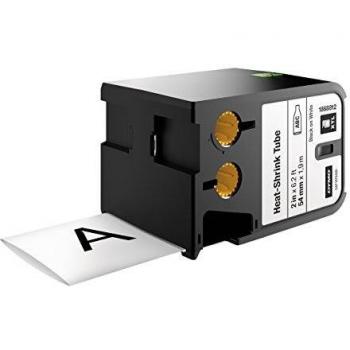 Cinta Termoretráctil Dymo XTL 54mm Negro sobre Blanco