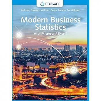 Cengage Learning Modern Business Statistics with Excel: Comprehensive Data Analysis and Statistical Methods Guide