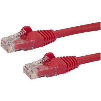 StarTech.com 10m Red Snagless Cat6 Ethernet Patch Cable - RJ45, UTP, 650MHz, 100W PoE, Fluke Tested, UL Certified, TIA/EIA Compliant