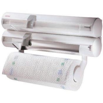 Portarrollos de Cocina Multifuncional Leifheit Rolly Mobil para Papel Transparente y de Aluminio
