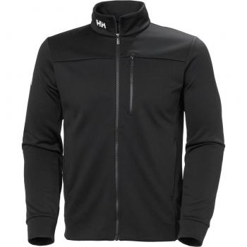 Helly Hansen Men's Crew Fleece Jacket - Dark Grey, Casual, Polyester, Long Sleeve