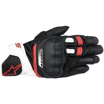Alpinestars SP-5 Perforated Motorcycle Gloves - Black/White/Red - XL