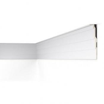 Cornisa decorativa NMC AD21 ARSTYL moderna de estuco blanca 2 m