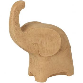 Figura Decorativa Elefante Marrón 20x16x8cm