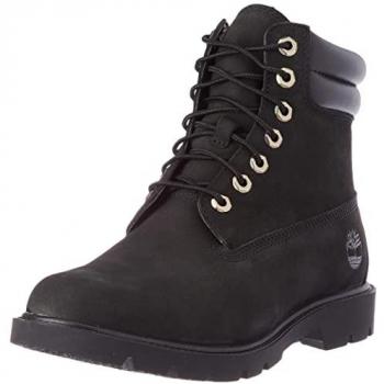 Timberland 6-Inch Basic Waterproof Leather Boots - Black - Men's Size 42/8 UK
