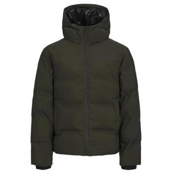 Abrigo Acolchado Verde Regular Fit con Capucha para Hombre Jack & Jones