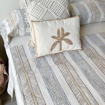 Juego de Sábanas 100% Algodón Estampado Rayas - 3 o 4 Piezas para Cama de 90, 135 y 150 cm