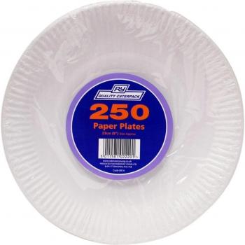 Las placas RY Calidad Caterpack de papel de 23 cm - 1 x 250s