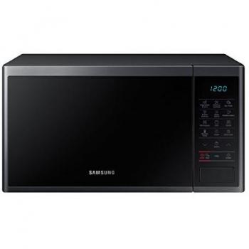 SAMSUNG MG23J5133AG/EC - Microondas con Grill, 800 W/ 1100 W, 23 Litros, Interior Cerámica Enamel, Color Negro Grafito, 330 x 211 x 324 mm
