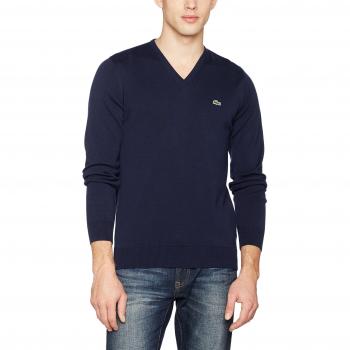 Lacoste AH4890, Suéter para Hombre, Azul