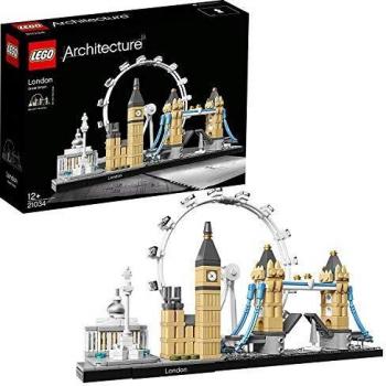 LEGO 21034 Architecture Londres, Set de Construcción Creativa, London Eye, Big Ben, Tower Bridge, Maqueta Coleccionable, Multicolor