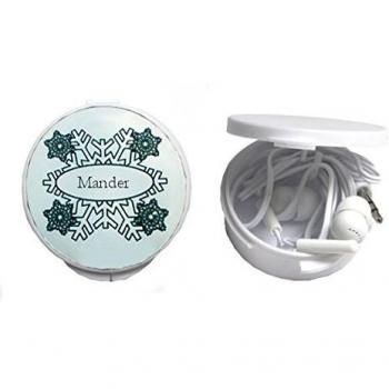 Auriculares in-ear en una caja personalizada con Mander