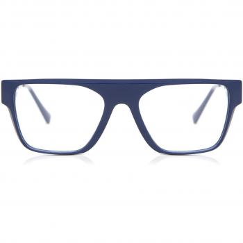 Versace VE3326U 911 Gafas Recetadas para Hombre Azules con armazón de acetato, diseño moderno, lentes ópticos, estilo elegante y logotipo Versace