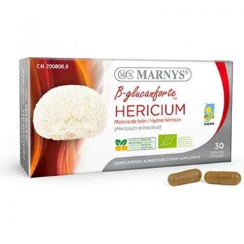 MARNYS Hericium Melena de León Bio 30 Cápsulas Vegetales de 400mg Eco