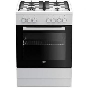 Beko fse62120dw Cocina Cocina Independiente Negro, Blanco encimera de Gas a