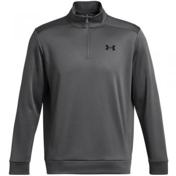 Under Armour Men's Quarter Zip Fleece Sweatshirt - Dark Gray - Size M