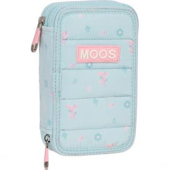 Plumier Doble Pequeño 28 Piezas Moos 'Garden' - Safta