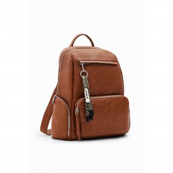 Mochila Half Logo Chester Marrón para Mujer