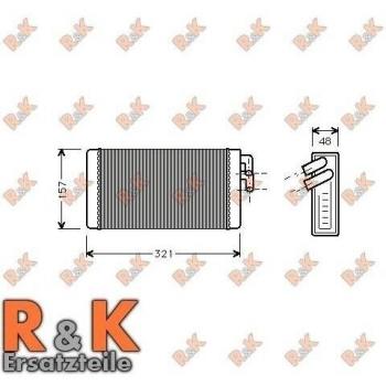Prasco ai6052, intercambiador de calor, calefacción interior