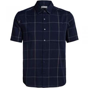 Icebreaker - Camiseta de brújula SS para hombre, color Midnight Navy/Monsoon, tamaño small
