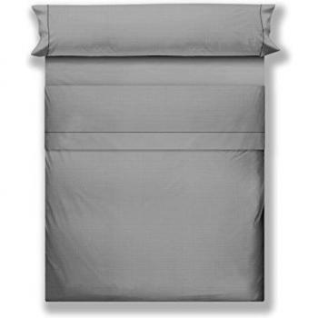 DON ALGODÓN Loft Juego de Sábanas Cama, Algodón, Gris, 90x5x30 cm
