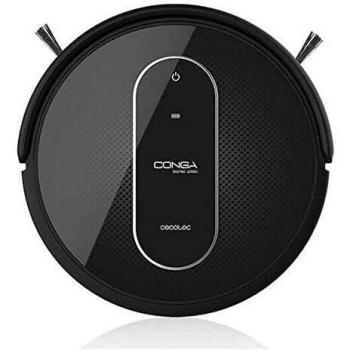 Cecotec Robot aspirador y fregasuelos Conga 1290 Gyro. 4 en 1, Navegación inteligente y ordenada, 3 Niveles de potencia de succión, 7 Modos de Limpieza, Muro Magnético