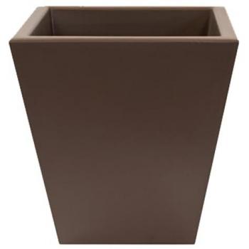 Maceta Orion 50 Blanco de Polietileno - Fácil Limpieza, Resistente a Impactos, Ideal para Interior y Exterior, 100% Reciclable, Peso Ligero, Capacidad 48L