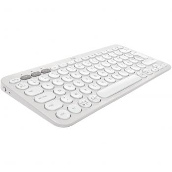 Teclado Logitech Pebble Keys 2 K380s - Inalámbrico - Bluetooth LE - QWERTY - Blanco