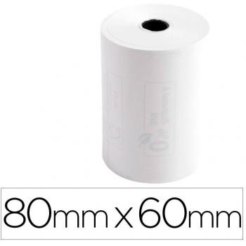 Papel térmico Exacompta 80mm x 60mm 48g/m2 con impresión en reverso FSC