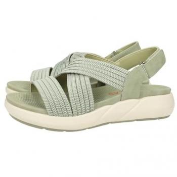 Sandalias Doctor Cutillas 31405 Elásticos Kaki para mujer, con velcro, cintas gruesas que se ajustan al pie, frescas y ligeras, talla 38
