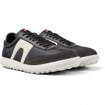 CAMPER Pelotas XLite Sneakers for Men - Black, Size 46, Cotton Fabric/Smooth Leather