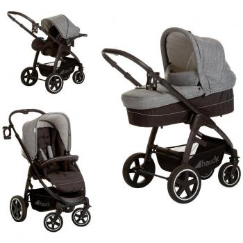 Hauck Soul Plus Trio - Cochecito de paseo, color melange grey caviar