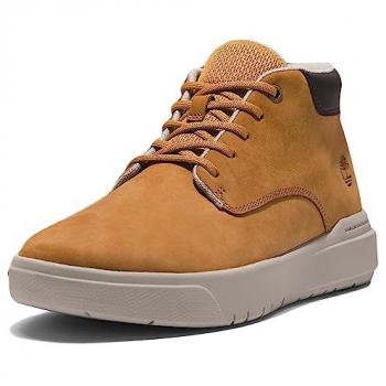 Timberland Seneca Bay Mid Lace-Up Chukka Boots for Men in Yellow and Brown, Size 47.5