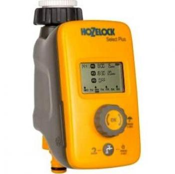 Hozelock Select Plus - Programador electrónico de riego, Color Amarillo