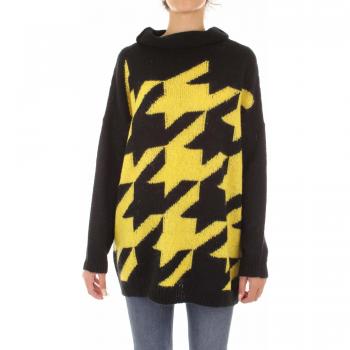 TWINSET MYTWIN 192MT3250 suéter Mujer Negro/Amarillo S