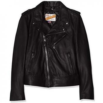 Schott Nyc Lcw1601D - Chaqueta para mujer, Negro, talla alemana: L / 44/46