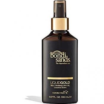 Bondi Sands Liquid Gold Self-Tanning Dry Oil | Ultra Nourishing No Wash Off Formula Gives Skin a Long-Lasting Golden Tan, Enriched with Argan Oil, Vegan + Cruelty Free, Coconut Scent | 150 mL/5.07 Oz