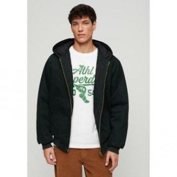 Cazadora Bómber con Capucha Surplus Verde para Hombre Superdry XXL - Casual de Algodón, Manga Larga 2024