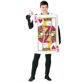 Disfraz Adulto Carta Rey de Corazones Poker