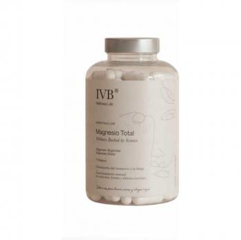IVB Magnesio Total 180 cápsulas, suplemento alimenticio de magnesio en formato de cápsulas, formulación que contribuye al funcionamiento normal del sistema nervioso y muscular, ayuda a reducir el cansancio y la fatiga,
