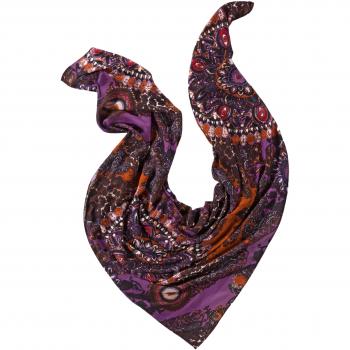 Comma - Bufanda para mujer, talla única, color 47a purple/pink aop