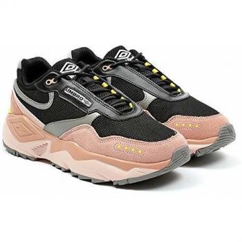 Umbro Phoenix, Zapatillas Deportivas para Mujer, Negro, Rosa, 38.5 EU