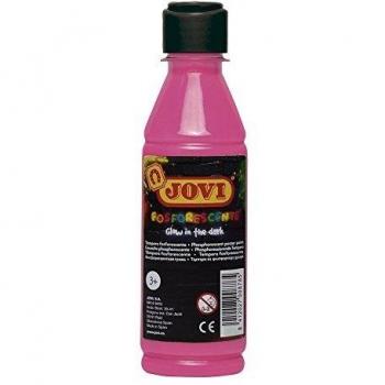 Jovi Fosforescente témpera, 250 ml, Color Magenta