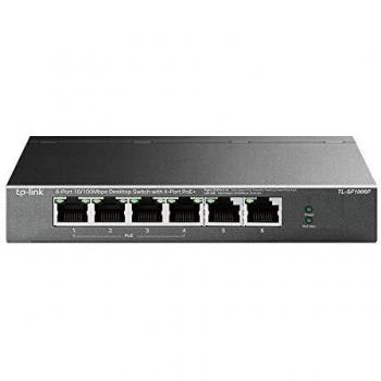 TP-Link TL-SF1006P network switch Unmanaged Fast Ethernet (10/100) Power over Ethernet (PoE) Black