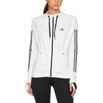 adidas Perf Fz Hoody Sudadera, Mujer, Blanco